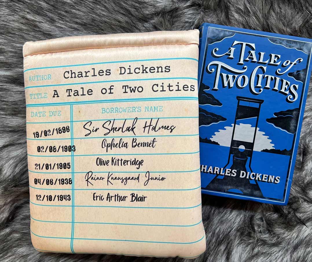 Famous Library Card Booksleeve The Big Book Box