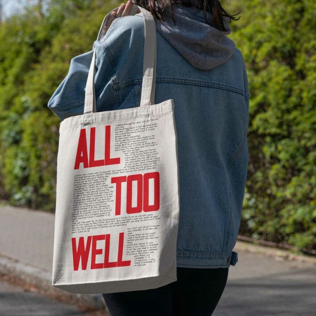 All Too Well Tote Bag The Big Book Box