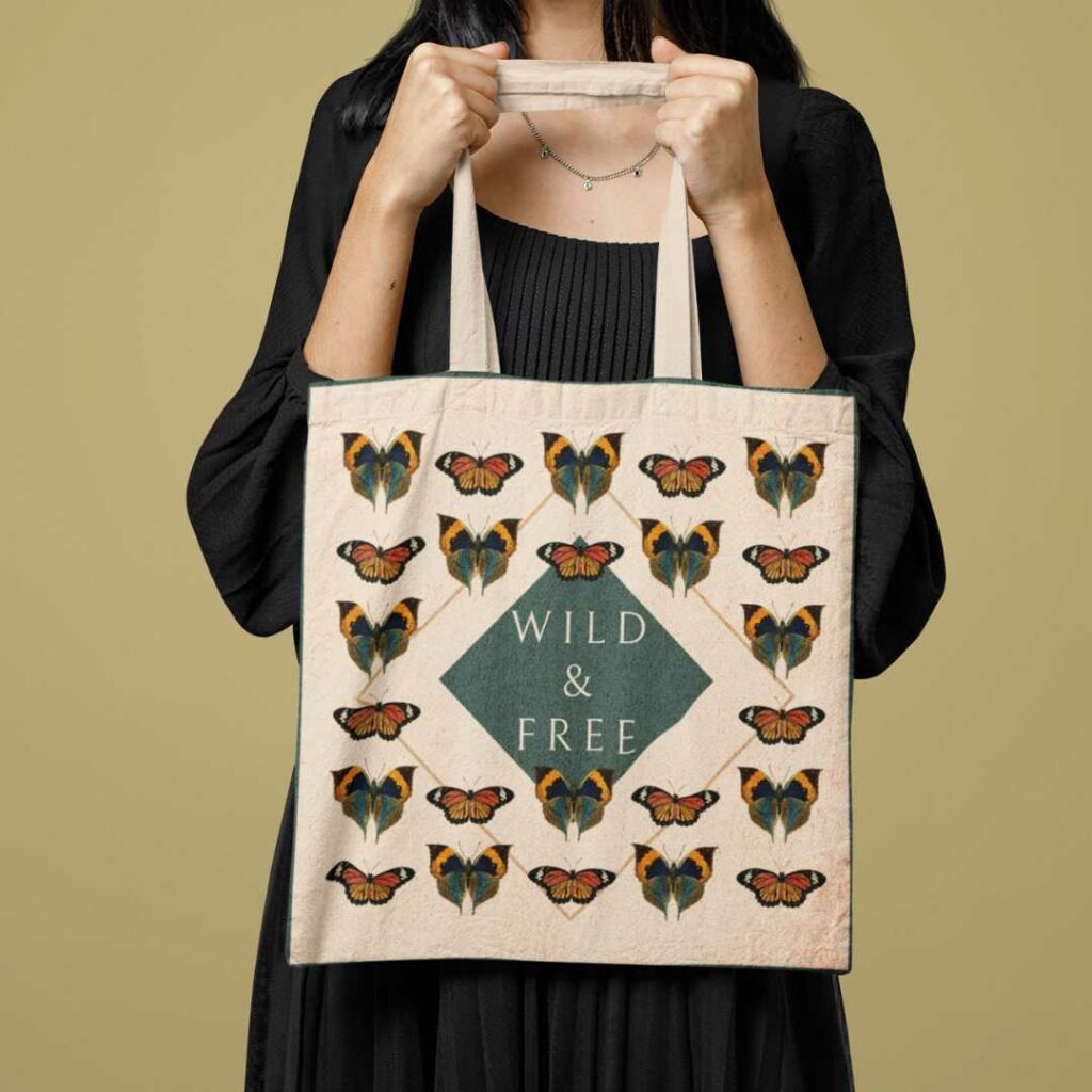 Cottage Core Tote Bag The Big Book Box